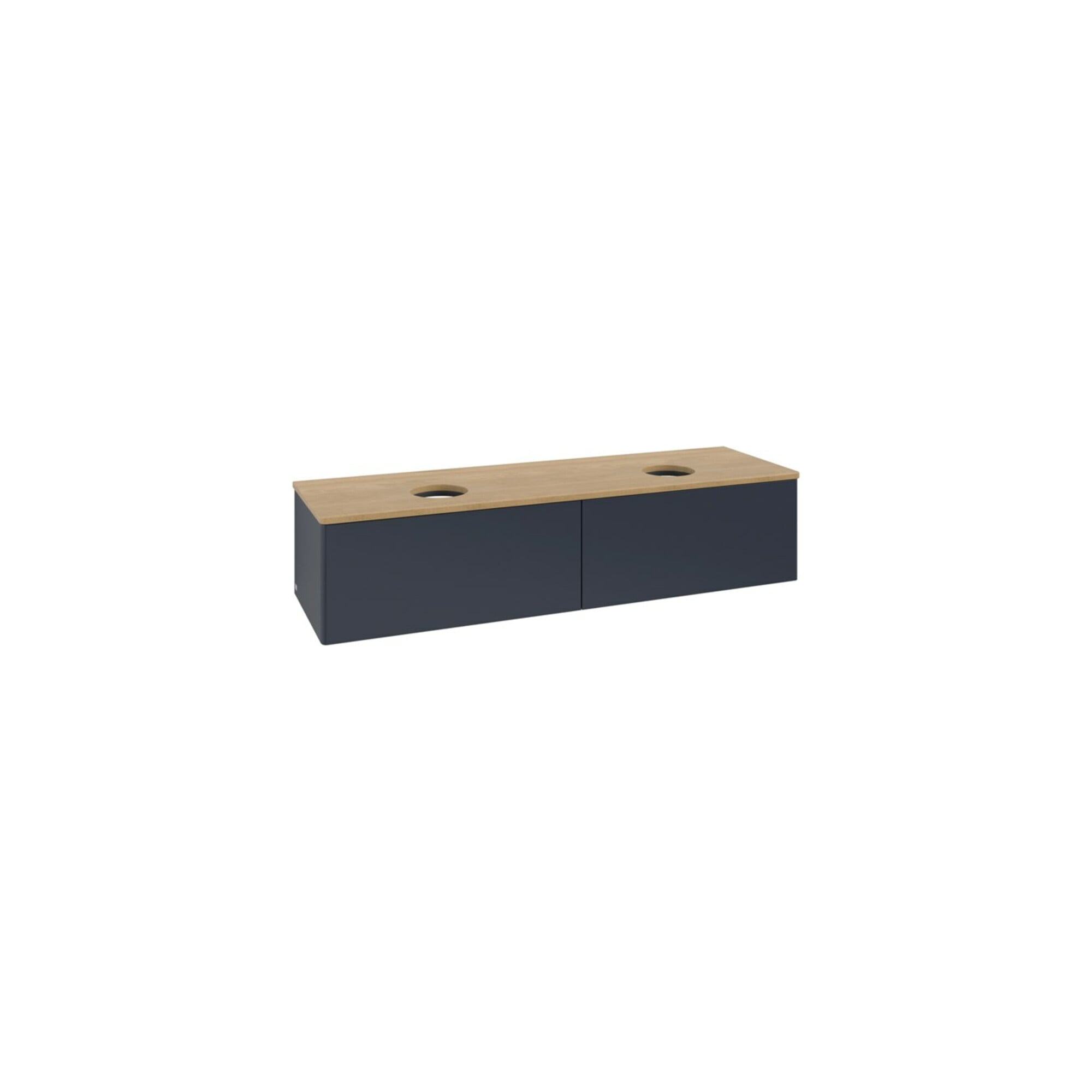 V&B Waschtischunterschrank ohne Frontstruktur, mit Beleuchtung Antao 160x50cm, WBP hon. Oa, md bl. m Lac ; Villeroy & Boch
