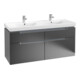 V&B Waschtischunterschrank Subway 2.0 128,7x59x44,9cm, Gr. chr, bl ma lacquer-3