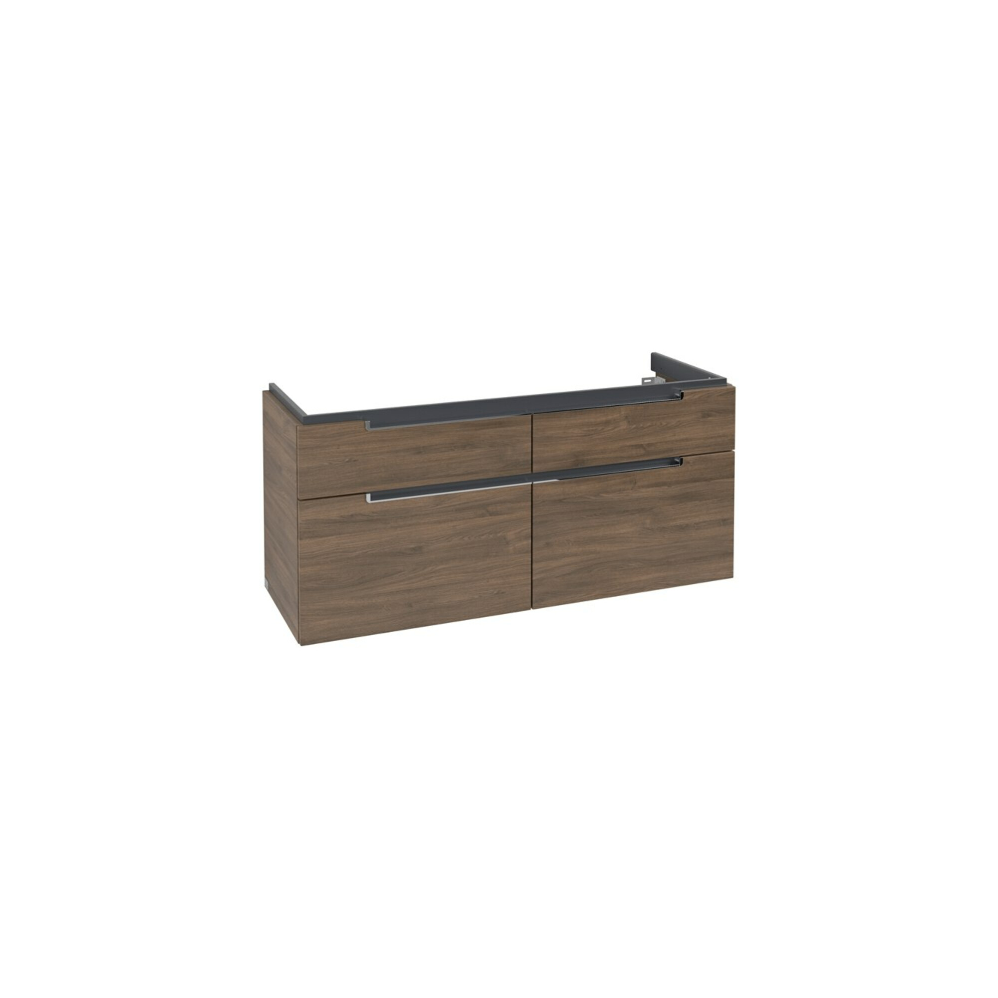 V&B Waschtischunterschrank Subway 2.0 128,7x59x44,9cm, Gr. chrom, arizona oak ; Villeroy & Boch