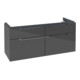 V&B Waschtischunterschrank Subway 2.0 128,7x59x44,9cm, Gr. chrom, glossy grey-1
