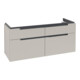 V&B Waschtischunterschrank Subway 2.0 128,7x59x44,9cm, Griff chrom, soft grey-3