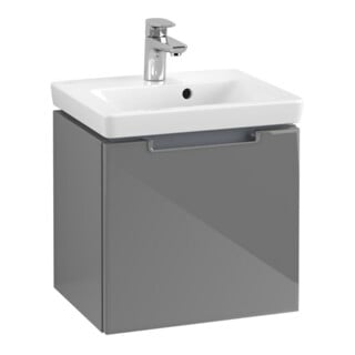 V&B Waschtischunterschrank Subway 2.0 44x42x35,2cm, Griff chrom, glossy grey