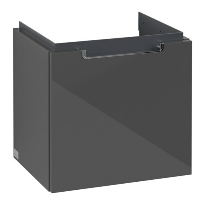 V&B Waschtischunterschrank Subway 2.0 44x42x35,2cm, Griff chrom, glossy grey
