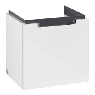 V&B Waschtischunterschrank Subway 2.0 44x42x35,2cm, Griff chrom, glossy white