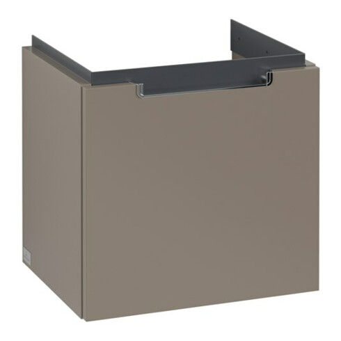 V&B Waschtischunterschrank Subway 2.0 44x42x35,2cm, Griff chrom, truffle grey