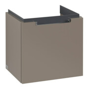 V&B Waschtischunterschrank Subway 2.0 44x42x35,2cm, Griff chrom, truffle grey