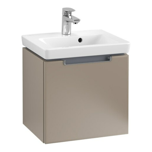 V&B Waschtischunterschrank Subway 2.0 44x42x35,2cm, Griff chrom, truffle grey