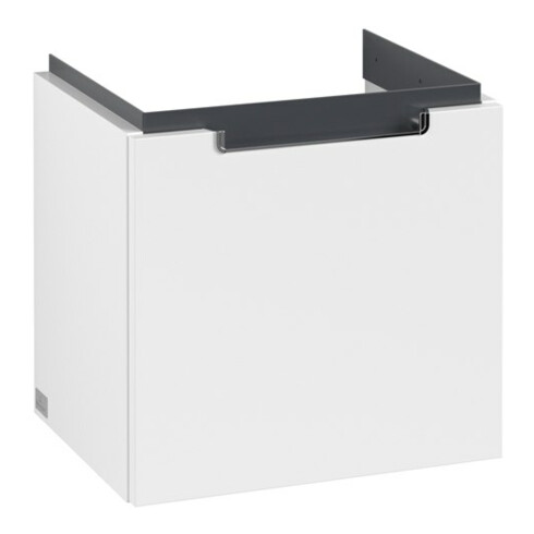 V&B Waschtischunterschrank Subway 2.0 44x42x35,2cm, Griff chrom, weiß matt
