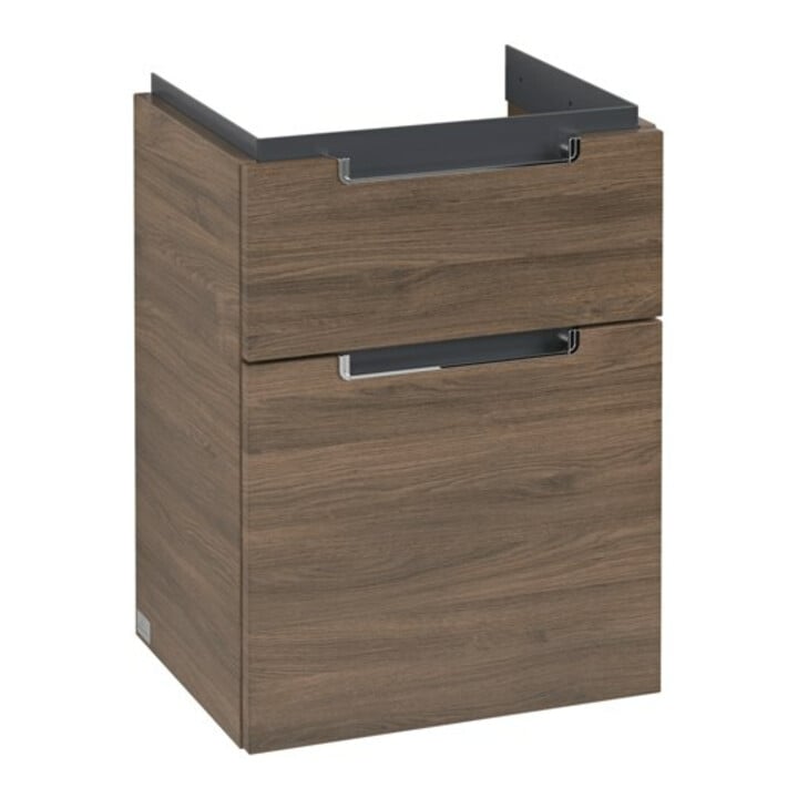 V&B Waschtischunterschrank Subway 2.0 44x59x35,2cm, Griff chrom, arizona oak