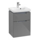 V&B Waschtischunterschrank Subway 2.0 44x59x35,2cm, Griff chrom, glossy grey-1