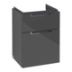 V&B Waschtischunterschrank Subway 2.0 44x59x35,2cm, Griff chrom, glossy grey-3