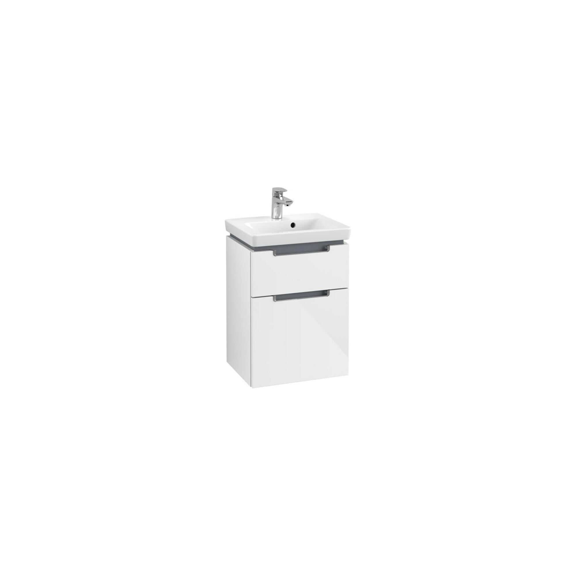 V&B Waschtischunterschrank Subway 2.0 44x59x35,2cm, Griff chrom, glossy white ; Villeroy & Boch
