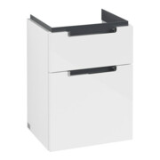 V&B Waschtischunterschrank Subway 2.0 44x59x35,2cm, Griff chrom, glossy white-3