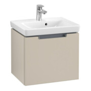 V&B Waschtischunterschrank Subway 2.0 48,5x42x38cm, Griff chrom, soft grey