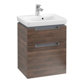 V&B Waschtischunterschrank Subway 2.0 48,5x59x38cm, Griff chrom, arizona oak