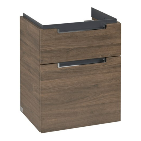V&B Waschtischunterschrank Subway 2.0 48,5x59x38cm, Griff chrom, arizona oak
