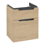 V&B Waschtischunterschrank Subway 2.0 48,5x59x38cm, Griff chrom, nordic oak