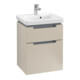 V&B Waschtischunterschrank Subway 2.0 48,5x59x38cm, Griff chrom, soft grey-1