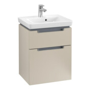 V&B Waschtischunterschrank Subway 2.0 48,5x59x38cm, Griff chrom, soft grey