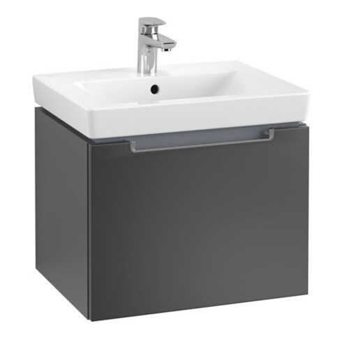 V&B Waschtischunterschrank Subway 2.0 53,7x42x42,3cm, Gr. chr, bl matt lacquer