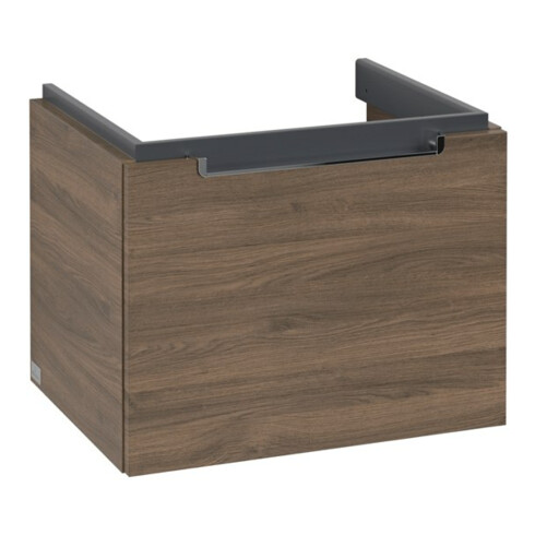 V&B Waschtischunterschrank Subway 2.0 53,7x42x42,3cm, Griff chrom, arizona oak