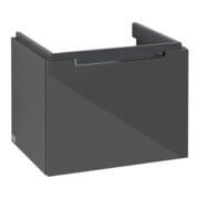 V&B Waschtischunterschrank Subway 2.0 53,7x42x42,3cm, Griff chrom, glossy grey-4