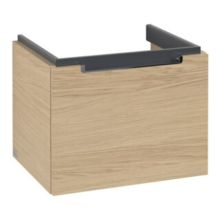 V&B Waschtischunterschrank Subway 2.0 53,7x42x42,3cm, Griff chrom, nordic oak