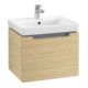 V&B Waschtischunterschrank Subway 2.0 53,7x42x42,3cm, Griff chrom, nordic oak-3