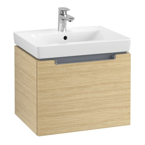 V&B Waschtischunterschrank Subway 2.0 53,7x42x42,3cm, Griff chrom, nordic oak