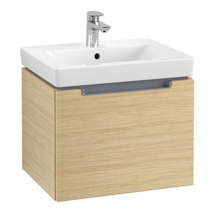 V&B Waschtischunterschrank Subway 2.0 53,7x42x42,3cm, Griff chrom, nordic oak