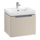 V&B Waschtischunterschrank Subway 2.0 53,7x42x42,3cm, Griff chrom, soft grey-1