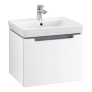 V&B Waschtischunterschrank Subway 2.0 53,7x42x42,3cm, Griff chrom, weiß matt-3