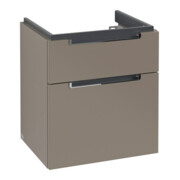 V&B Waschtischunterschrank Subway 2.0 53,7x59x42,3cm, Gr. chrom, truffle grey