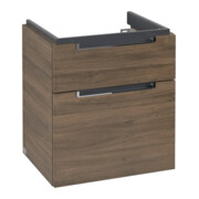 V&B Waschtischunterschrank Subway 2.0 53,7x59x42,3cm, Griff chrom, arizona oak