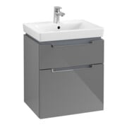 V&B Waschtischunterschrank Subway 2.0 53,7x59x42,3cm, Griff chrom, glossy grey-3