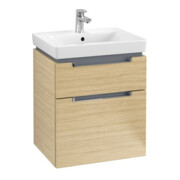 V&B Waschtischunterschrank Subway 2.0 53,7x59x42,3cm, Griff chrom, nordic oak