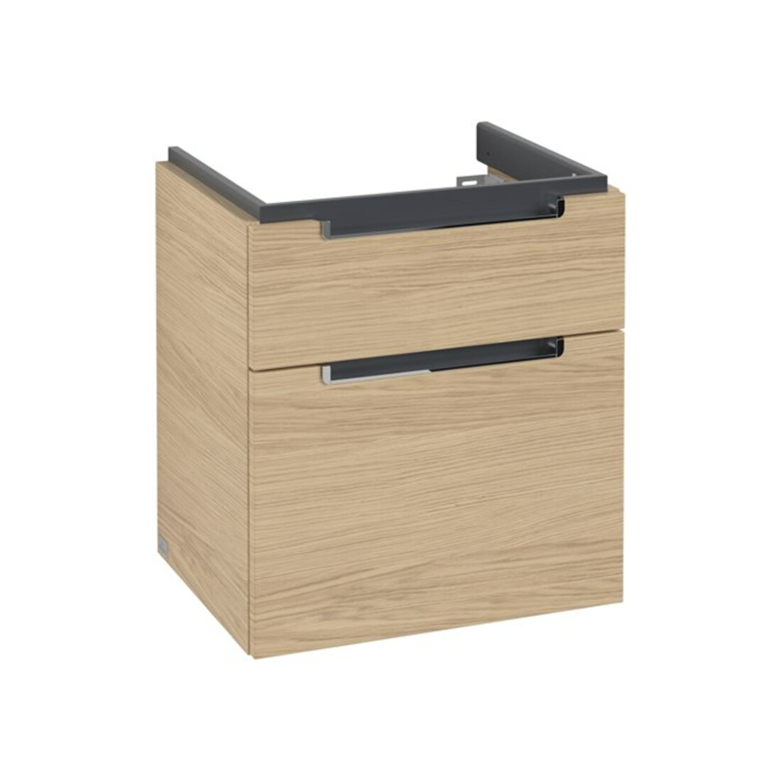 V&B Waschtischunterschrank Subway 2.0 53,7x59x42,3cm, Griff chrom, nordic oak