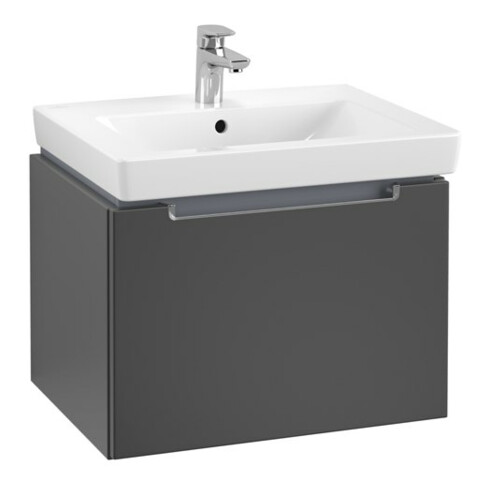 V&B Waschtischunterschrank Subway 2.0 58,7x42x45,4cm, Gr. chr, bl matt lacquer