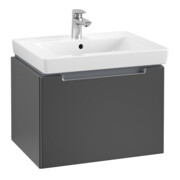 V&B Waschtischunterschrank Subway 2.0 58,7x42x45,4cm, Gr. chr, bl matt lacquer