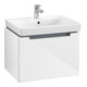 V&B Waschtischunterschrank Subway 2.0 58,7x42x45,4cm, Gr. chrom, glossy white-1
