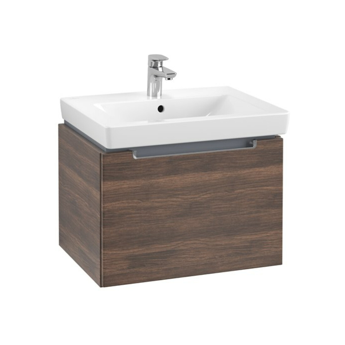 V&B Waschtischunterschrank Subway 2.0 58,7x42x45,4cm, Griff chrom, arizona oak