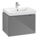V&B Waschtischunterschrank Subway 2.0 58,7x42x45,4cm, Griff chrom, glossy grey-1