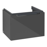 V&B Waschtischunterschrank Subway 2.0 58,7x42x45,4cm, Griff chrom, glossy grey-3