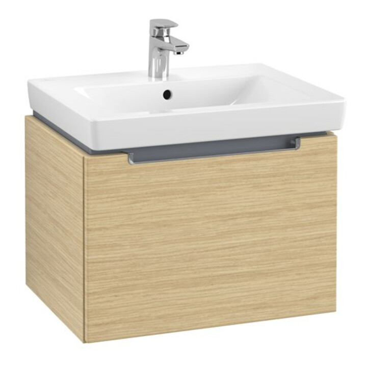V&B Waschtischunterschrank Subway 2.0 58,7x42x45,4cm, Griff chrom, nordic oak