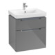 V&B Waschtischunterschrank Subway 2.0 58,7x59x45,4cm, Griff chrom, glossy grey-1