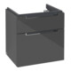 V&B Waschtischunterschrank Subway 2.0 58,7x59x45,4cm, Griff chrom, glossy grey