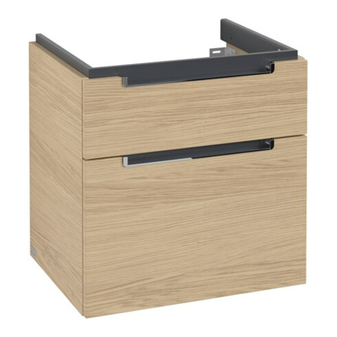 V&B Waschtischunterschrank Subway 2.0 58,7x59x45,4cm, Griff chrom, nordic oak