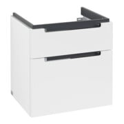 V&B Waschtischunterschrank Subway 2.0 58,7x59x45,4cm, Griff chrom, weiß matt