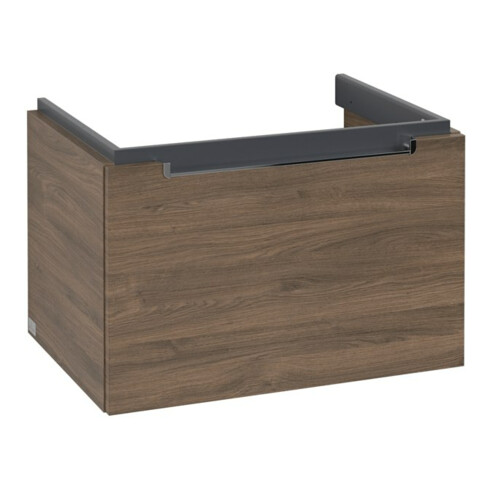 V&B Waschtischunterschrank Subway 2.0 63,7x42x45,4cm, Griff chrom, arizona oak