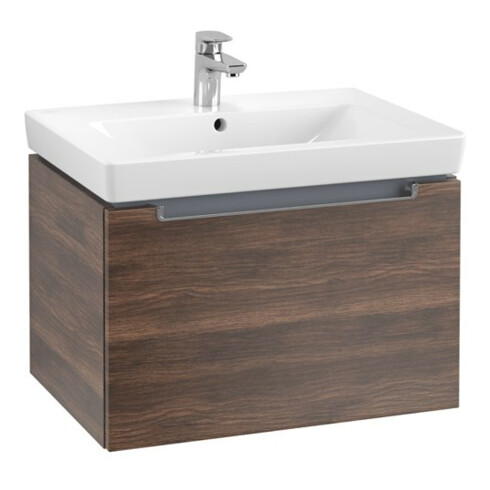 V&B Waschtischunterschrank Subway 2.0 63,7x42x45,4cm, Griff chrom, arizona oak